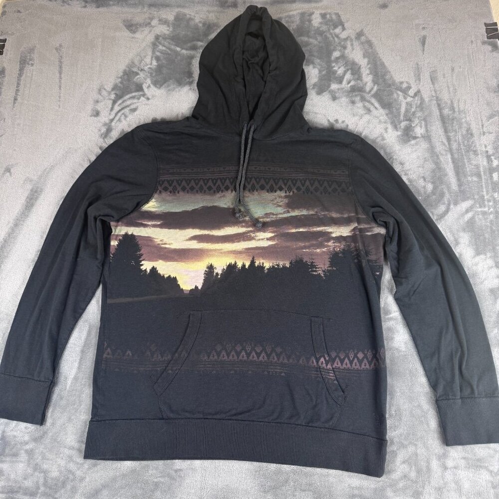 American Eagle Outfitters Men's Size Large Graphic Print Hoodie 100% Cotton